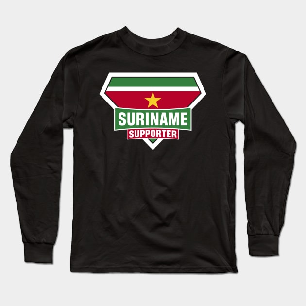 Suriname Super Flag Supporter Long Sleeve T-Shirt by ASUPERSTORE